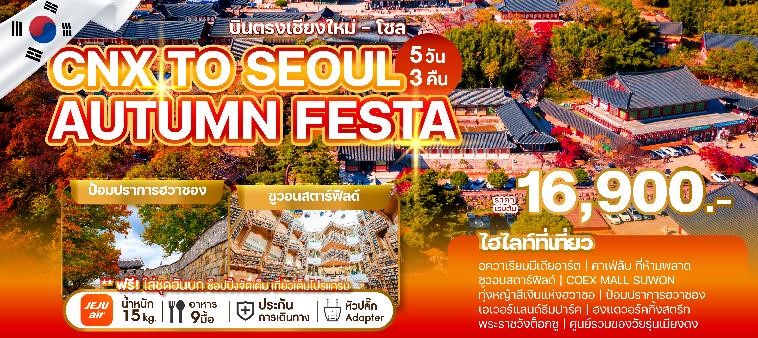 WEKR-CNXAF2025 CHIANG MAI TO SEOUL AUTUMN FESTA5D3N 